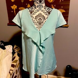 Anthropologie Ruffled Blouse Large